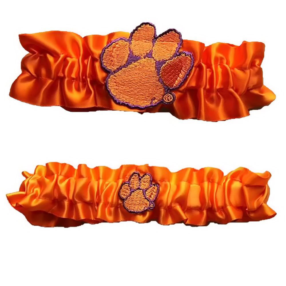 Clemson Tigers NCAA Garter Set One to Keep One to Throw (Orange-Orange)