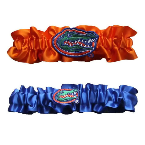 Florida Gators NCAA Garter Set One to Keep One to Throw (Orange-Royal Blue)