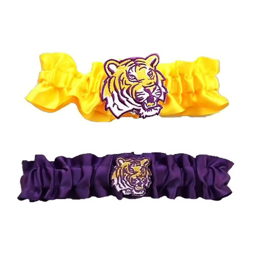 LSU Tigers NCAA Garter Set One to Keep One to Throw (Yellow-Purple)