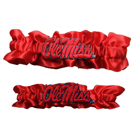 Mississippi Rebels NCAA Garter Set One to Keep One to Throw (Red-Red)