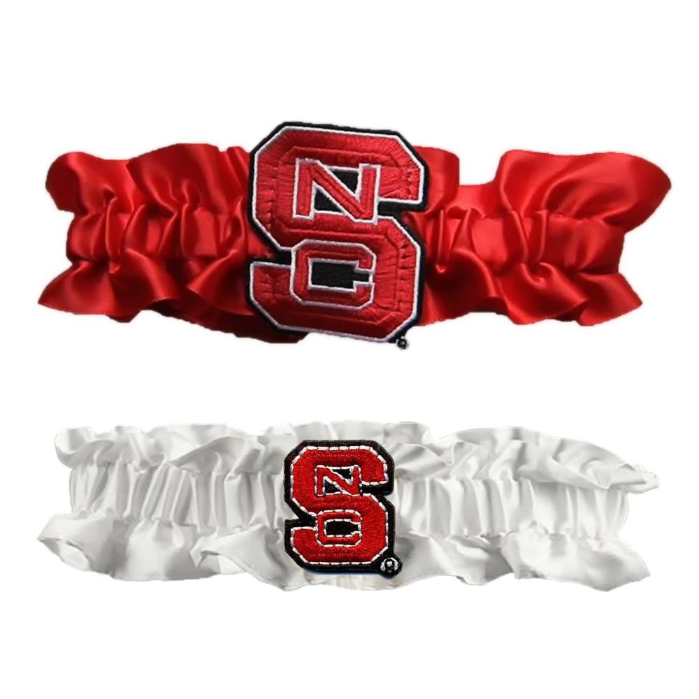 North Carolina State Wolfpack NCAA Garter Set One to Keep One to Throw (Red-White)