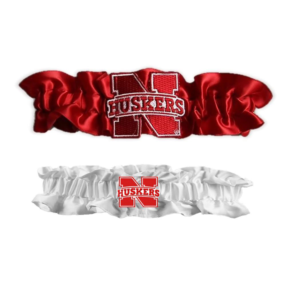 Nebraska Cornhuskers NCAA Garter Set One to Keep One to Throw (Red-White)