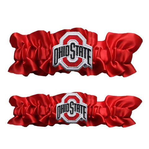 Ohio State Buckeyes NCAA Garter Set One to Keep One to Throw (Red-Red)