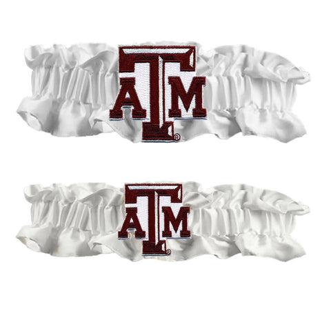 Texas A&M Aggies NCAA Garter Set One to Keep One to Throw (White-White)