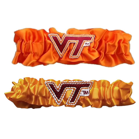 Virginia Tech Hokies NCAA Garter Set One to Keep One to Throw (Orange-Orange)