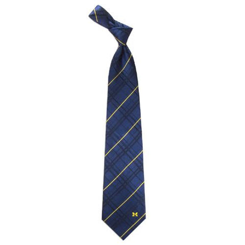 Michigan Wolverines NCAA Oxford Woven Mens Tie