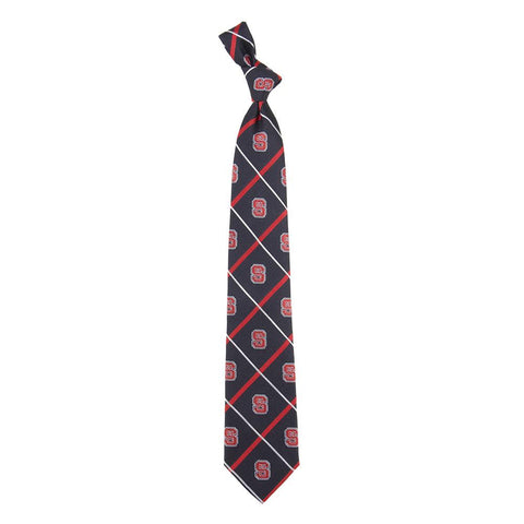 North Carolina State Wolfpack NCAA Silver Line Woven Silk Mens Tie