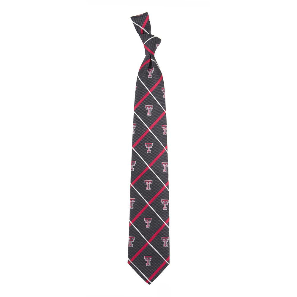 Texas Tech Red Raiders NCAA Silver Line Woven Silk Mens Tie