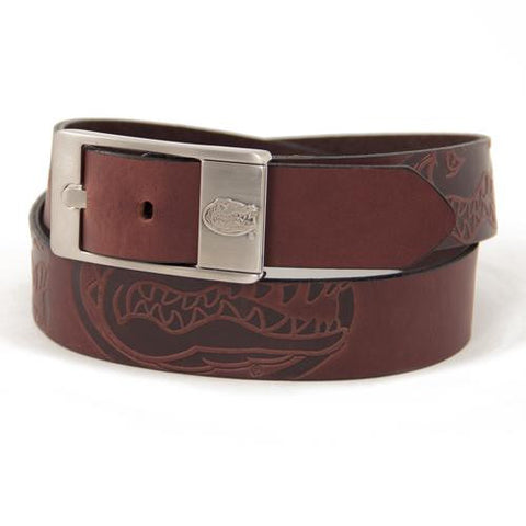 Florida Gators NCAA Men's Embossed Leather Belt