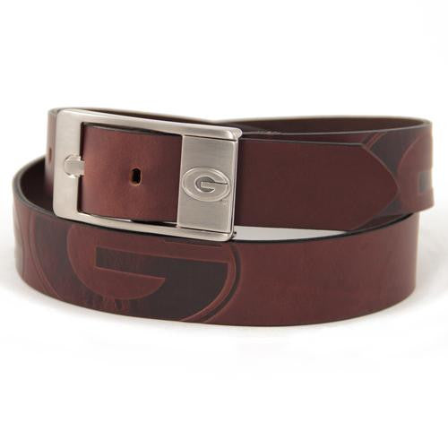 Georgia Bulldogs NCAA Men's Embossed Leather Belt (Size 38)