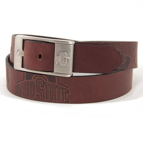 Ohio State Buckeyes NCAA Men's Embossed Leather Belt (Size 40)