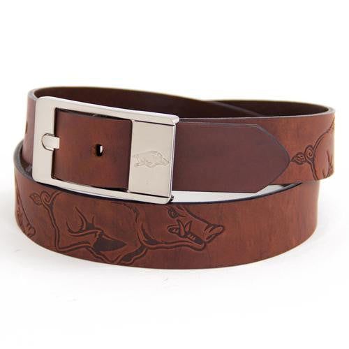 Arkansas Razorbacks NCAA Brandish Leather Belt Size 32