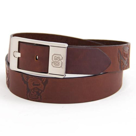 North Carolina State Wolfpack NCAA Brandish Leather Belt Size 34
