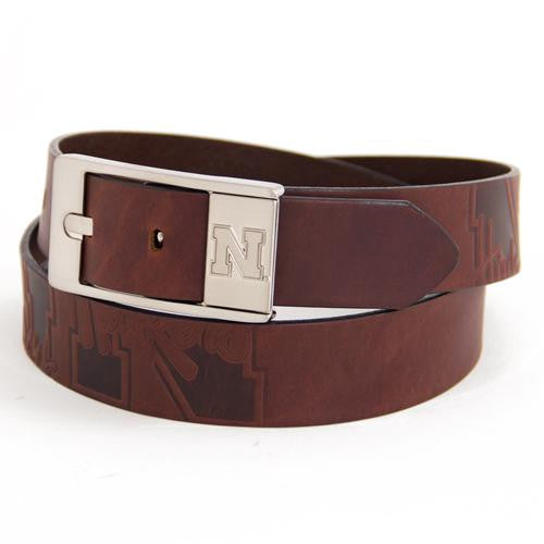 Nebraska Cornhuskers NCAA Brandish Leather Belt Size 42