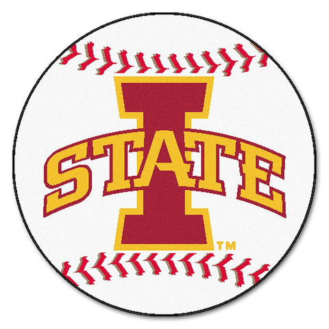 Iowa State Cyclones NCAA Baseball Round Floor Mat (29)