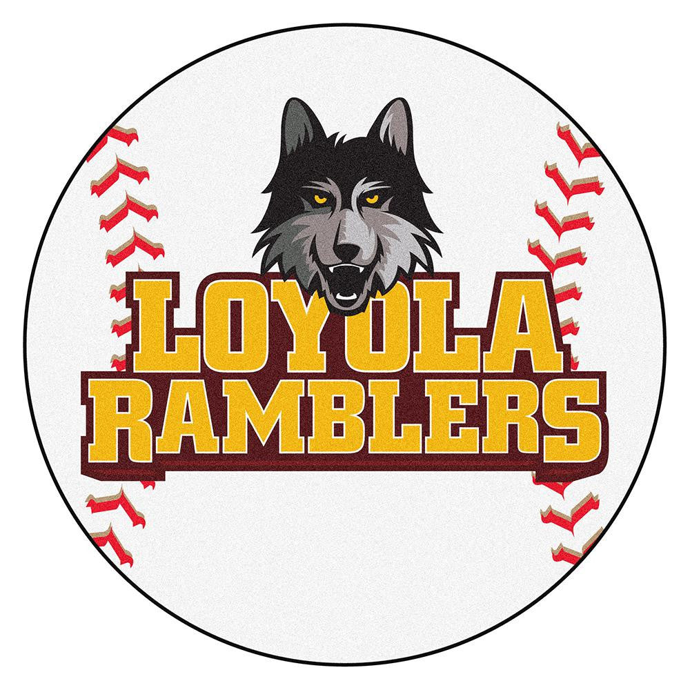 Loyola Illinois Ramblers NCAA Baseball Round Floor Mat (29)