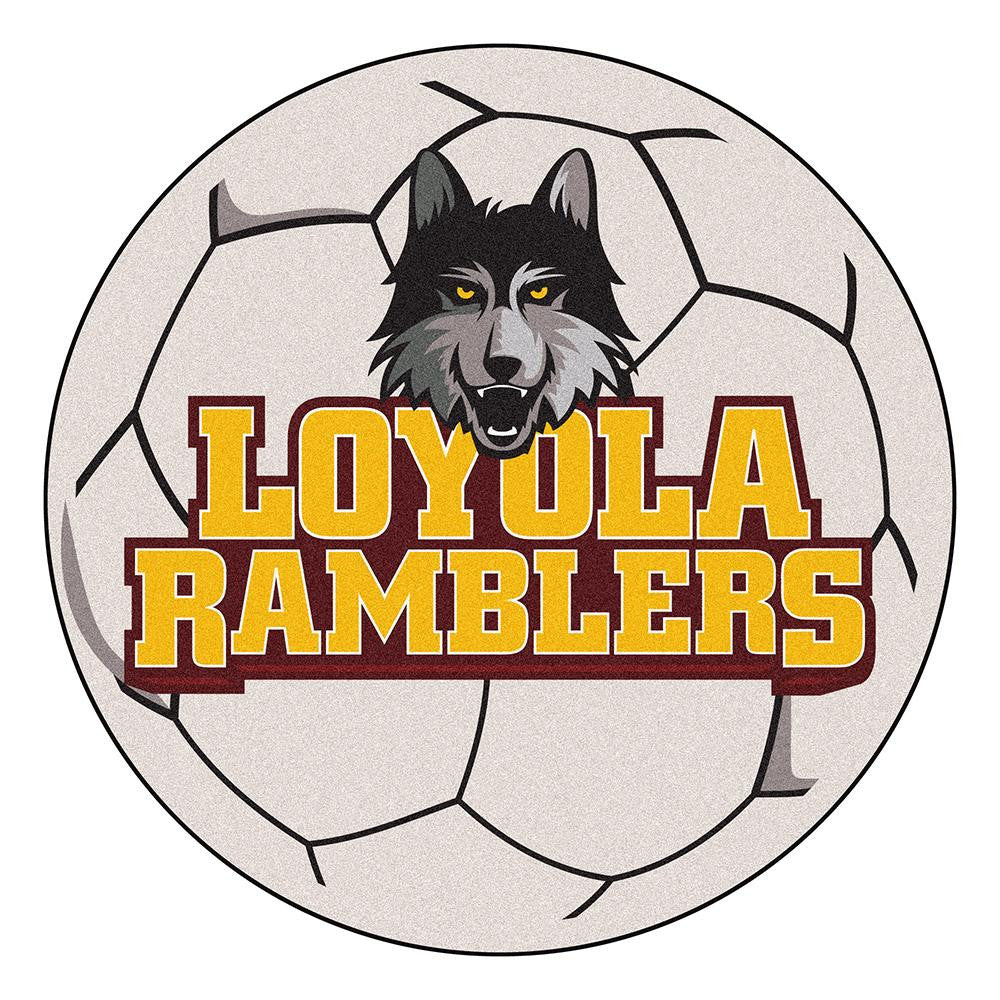 Loyola Illinois Ramblers NCAA Soccer Ball Round Floor Mat (29)