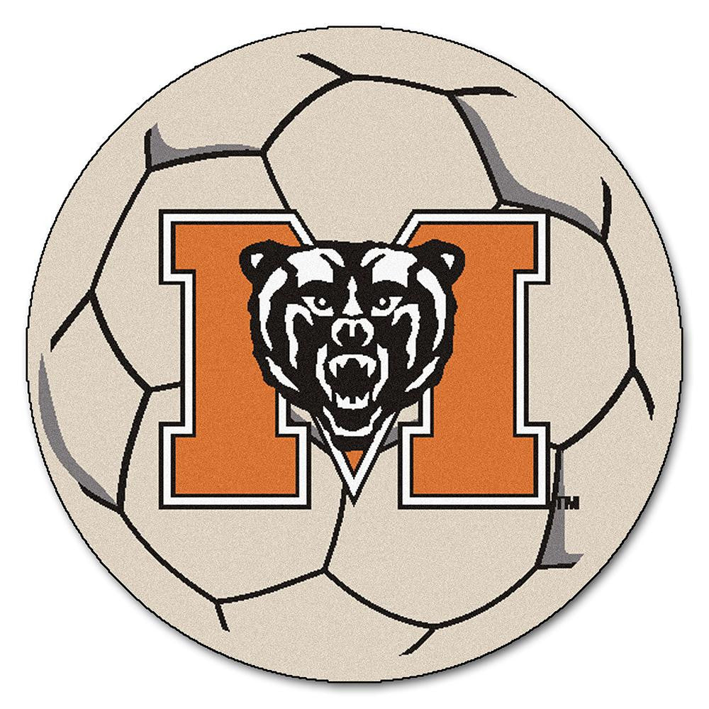 Mercer Bears NCAA Soccer Ball Round Floor Mat (29)
