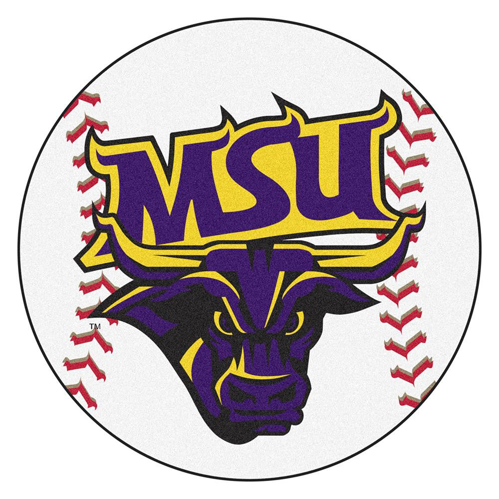 Minnesota State Mankato Mavericks NCAA Baseball Round Floor Mat (29)