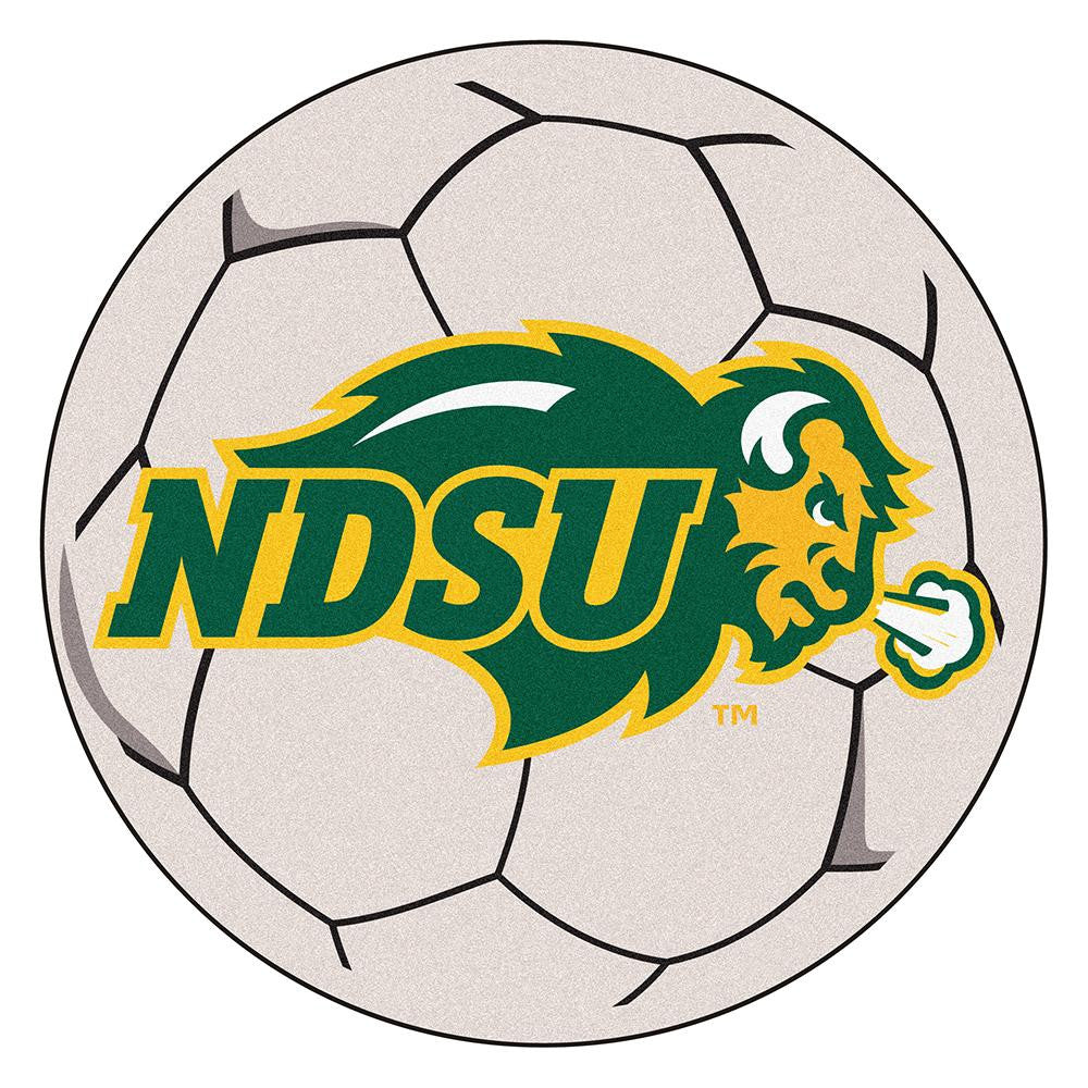 North Dakota State Bison NCAA Soccer Ball Round Floor Mat (29)