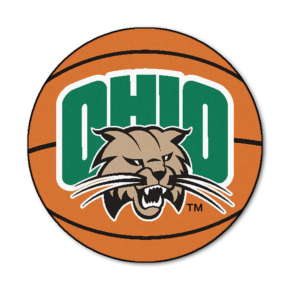 Ohio Bobcats NCAA Basketball Round Floor Mat (29)
