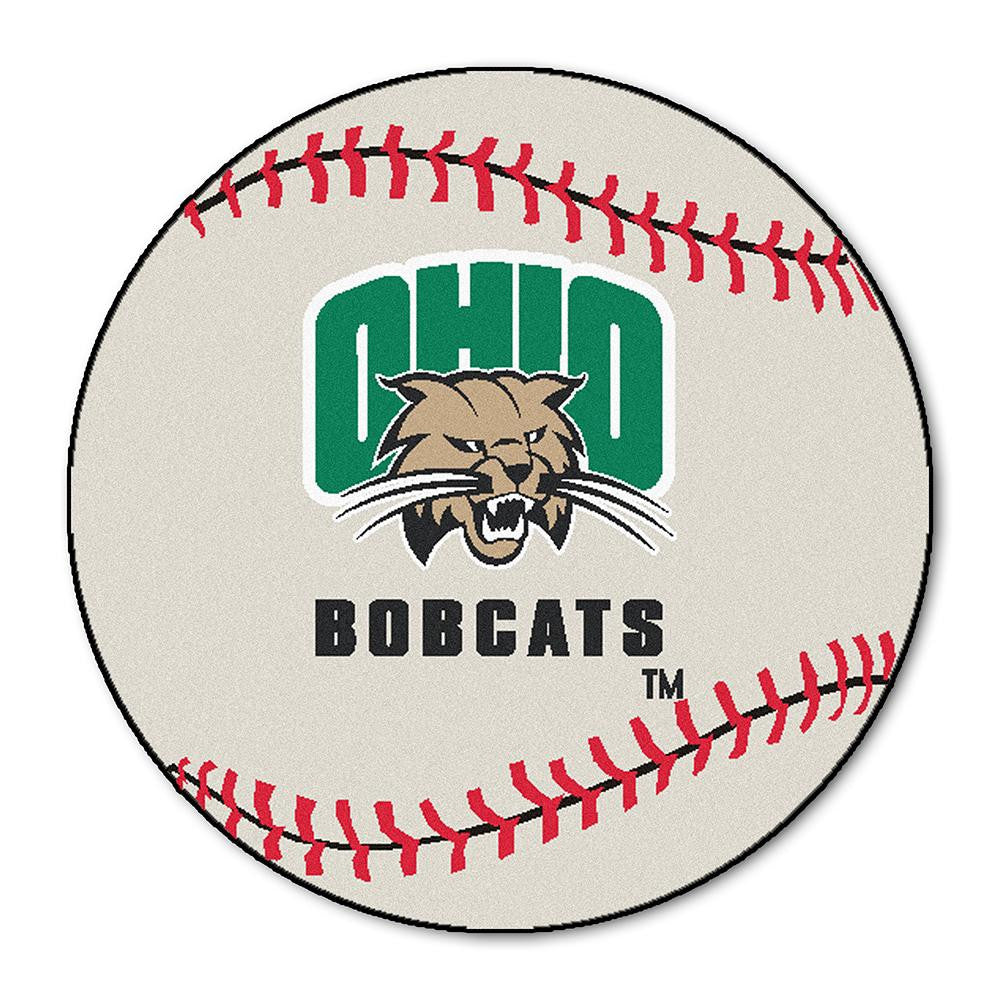 Ohio Bobcats NCAA Baseball Round Floor Mat (29)