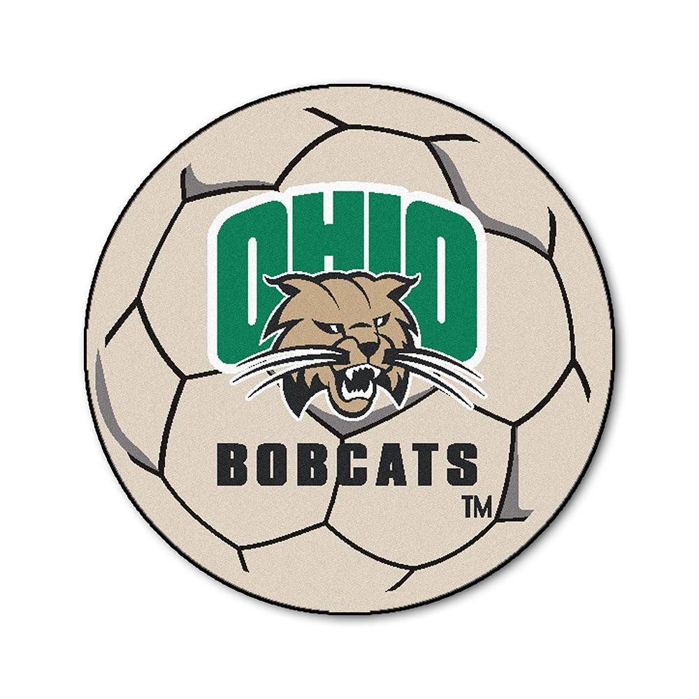 Ohio Bobcats NCAA Soccer Ball Round Floor Mat (29)
