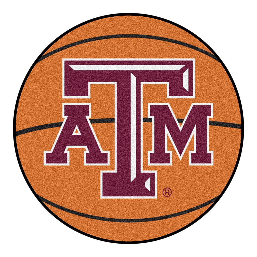 Texas A&M Aggies NCAA Basketball Round Floor Mat (29)