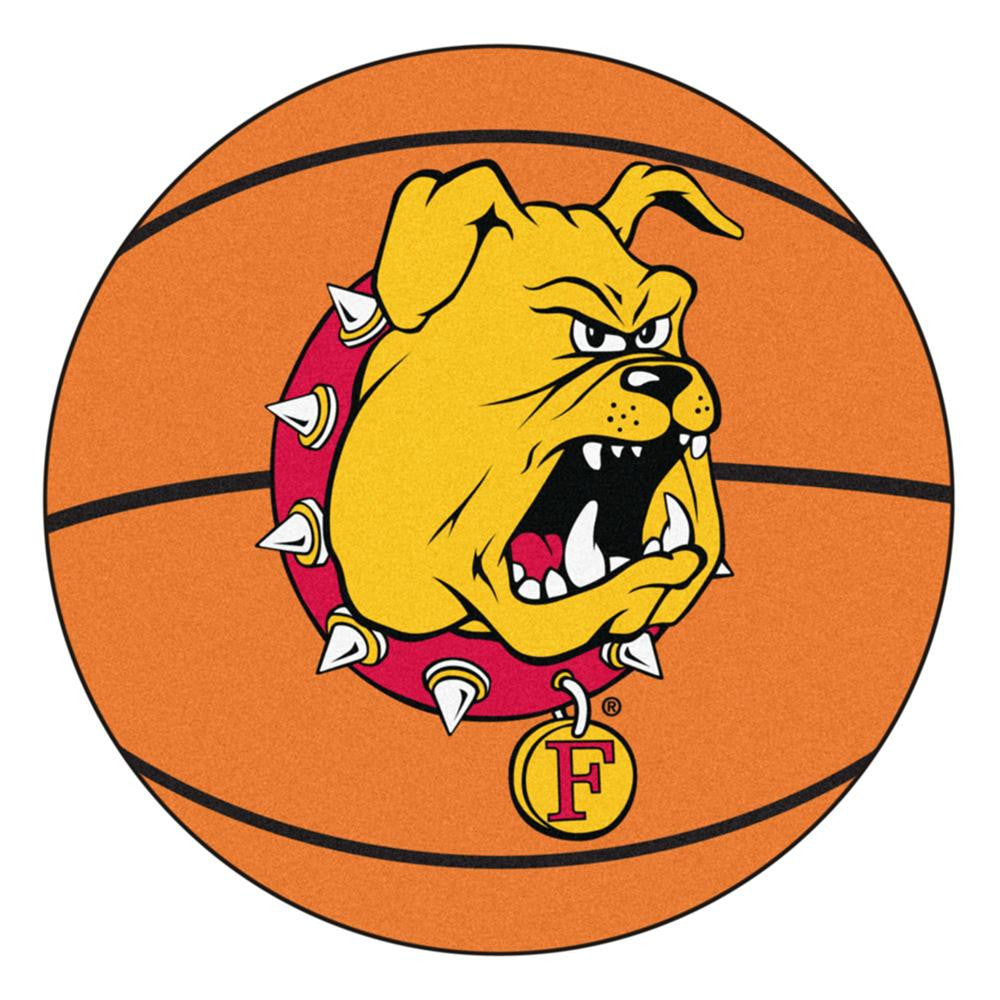 Ferris State Bulldogs NCAA Basketball Round Floor Mat (29)