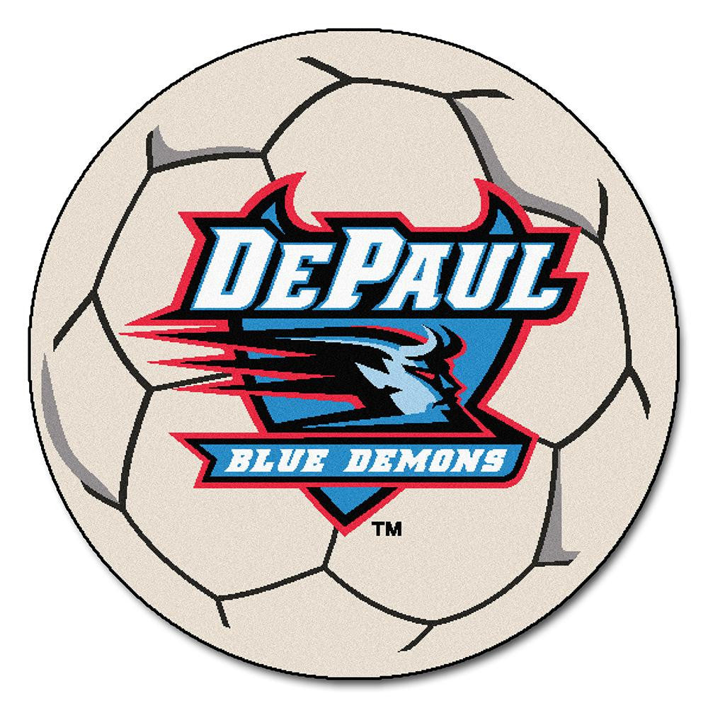 DePaul Blue Demons NCAA Soccer Ball Round Floor Mat (29)