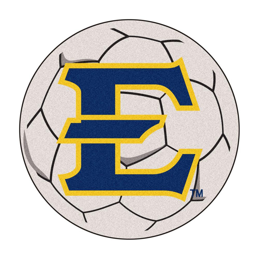 East Tennessee State Buccaneers NCAA Soccer Ball Round Floor Mat (29)