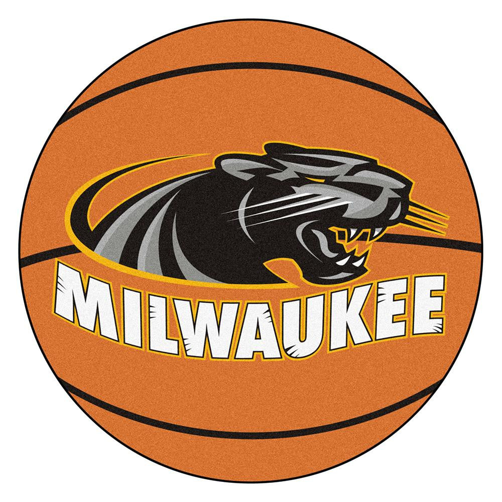 Wisconsin Milwaukee Panthers NCAA Basketball Round Floor Mat (29)