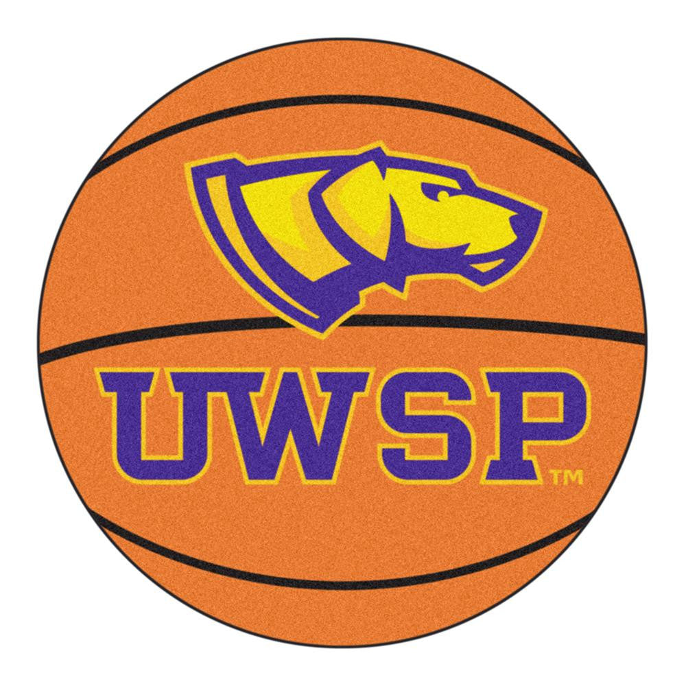 Wisconsin-Stevens Point Pointers NCAA Basketball Round Floor Mat (29)