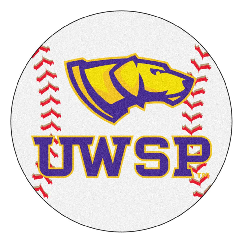 Wisconsin-Stevens Point Pointers NCAA Baseball Round Floor Mat (29)