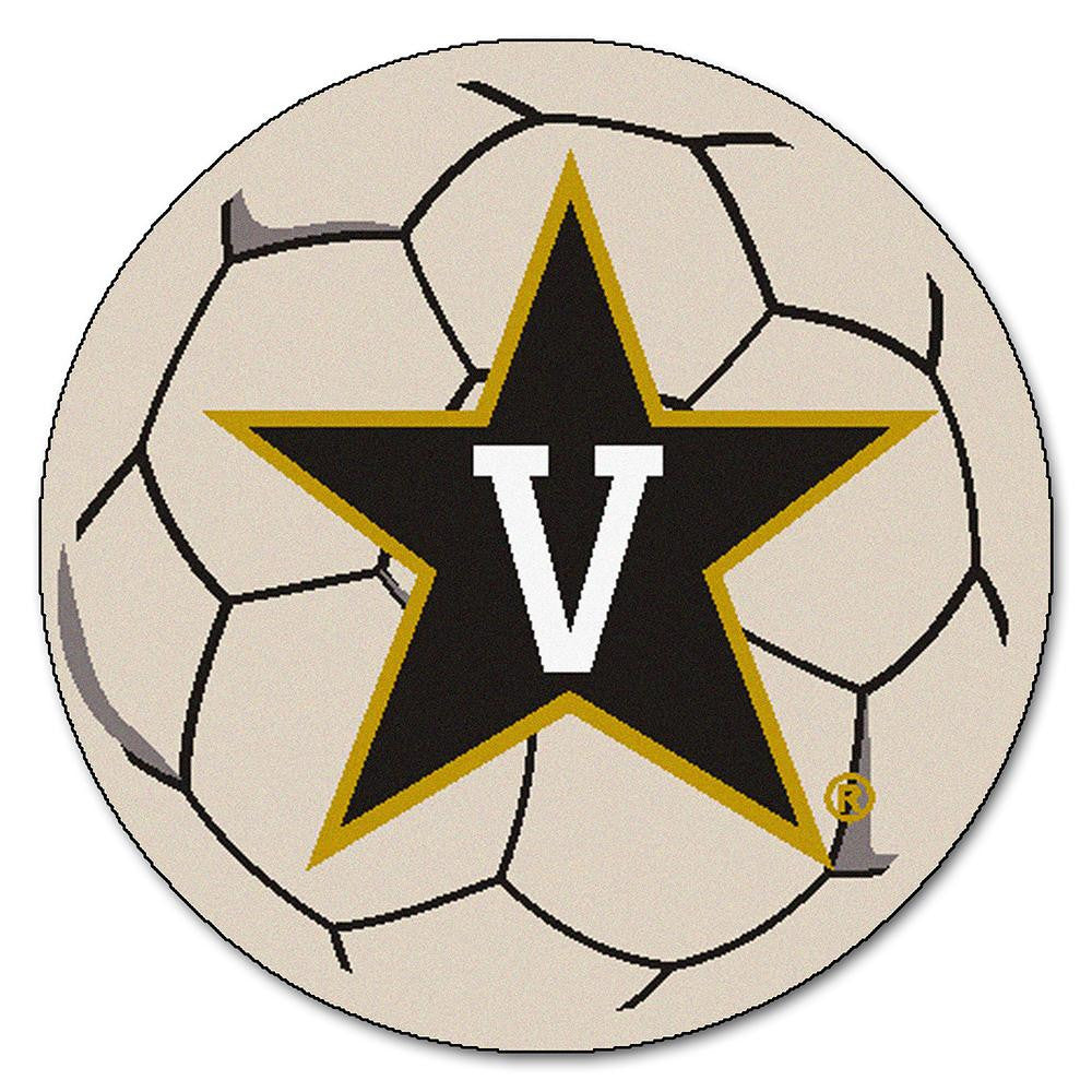 Vanderbilt Commodores NCAA Soccer Ball Round Floor Mat (29)