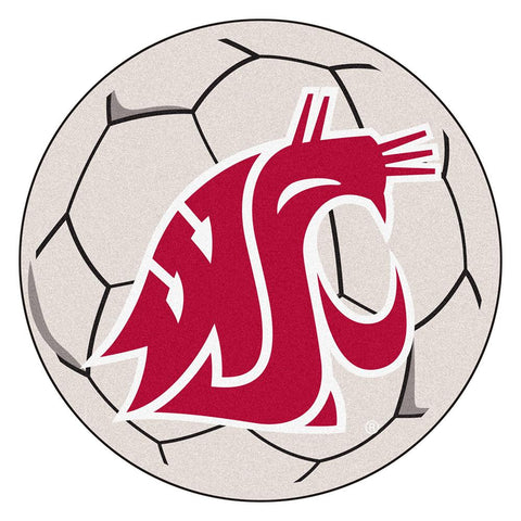 Washington State Cougars NCAA Soccer Ball Round Floor Mat (29)