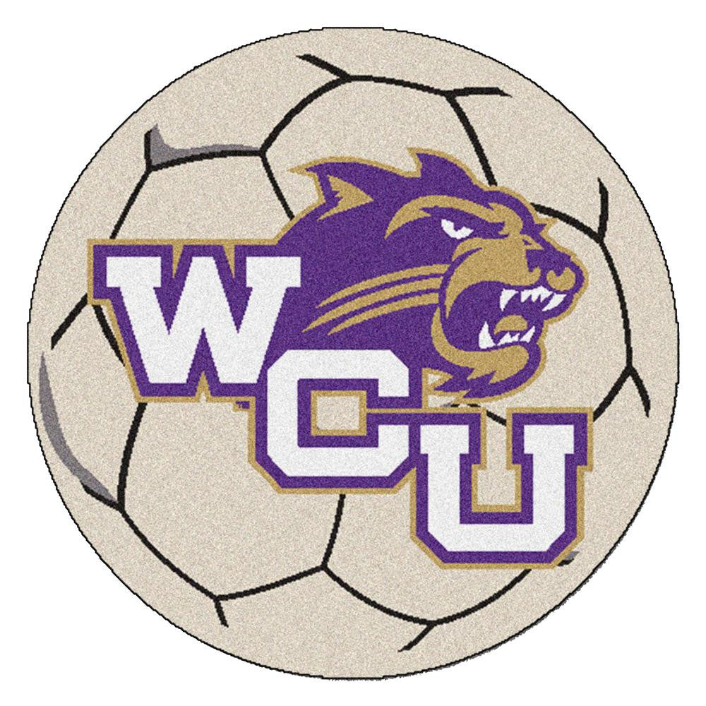 Western Carolina Catamounts NCAA Soccer Ball Round Floor Mat (29)