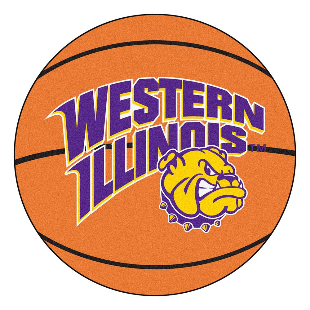 Western Illinois Leathernecks NCAA Basketball Round Floor Mat (29)