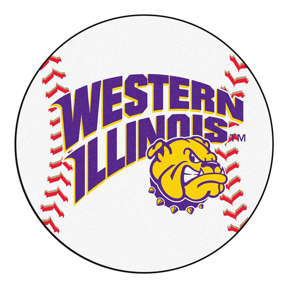 Western Illinois Leathernecks NCAA Baseball Round Floor Mat (29)