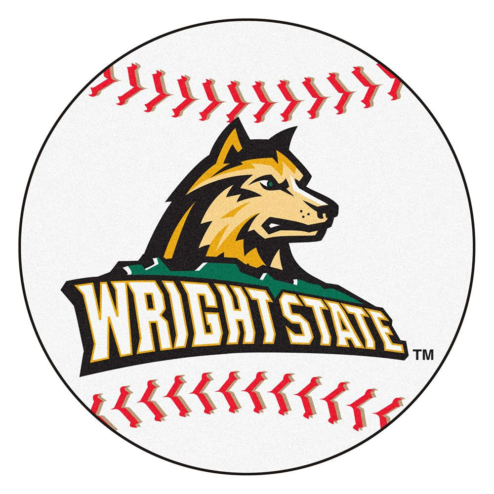 Wright State Raiders NCAA Baseball Round Floor Mat (29)