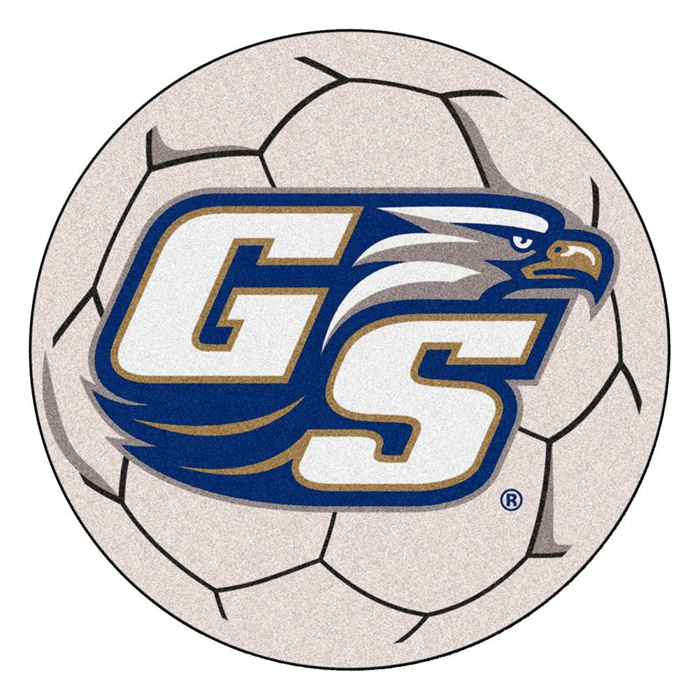 Georgia Southern Eagles NCAA Soccer Ball Round Floor Mat (29)
