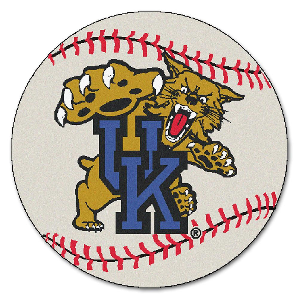 Kentucky Wildcats NCAA Baseball Round Floor Mat (29) Wildcat Logo