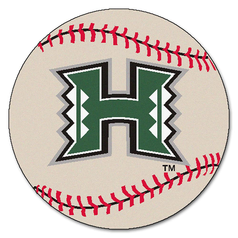 Hawaii Rainbow Warriors NCAA Baseball Round Floor Mat (29)