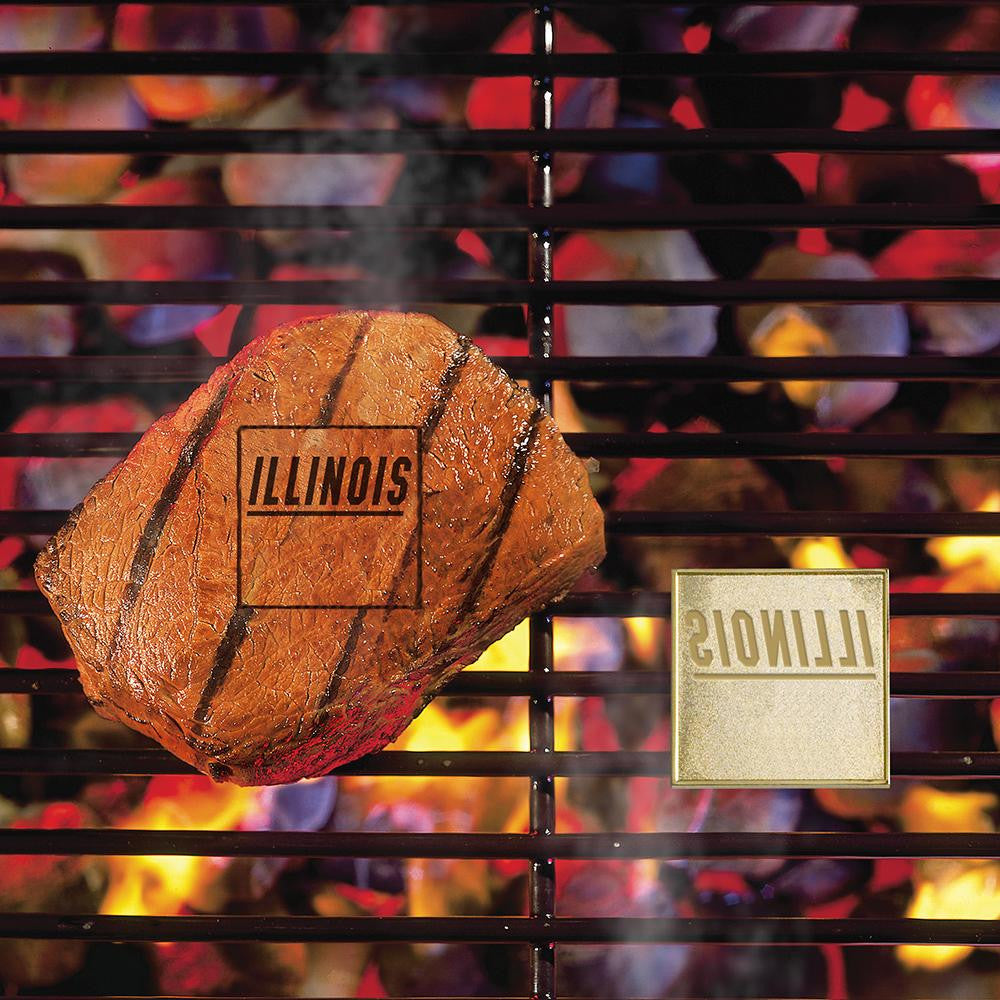 Illinois Fighting Illini NCAA Fan Brands Grill Logo