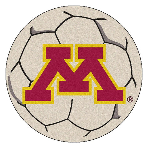 Minnesota Golden Gophers NCAA Soccer Ball Round Floor Mat (29)