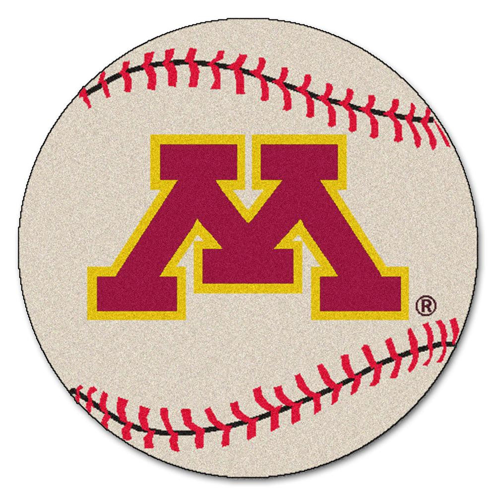 Minnesota Golden Gophers NCAA Baseball Round Floor Mat (29)