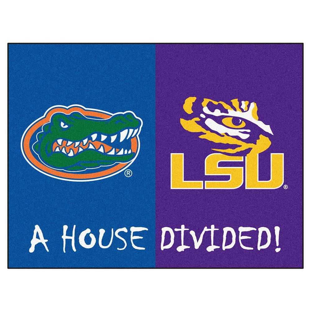 House Divided: Florida - LSU NCAA House Divided NFL All-Star Floor Mat (34x45)