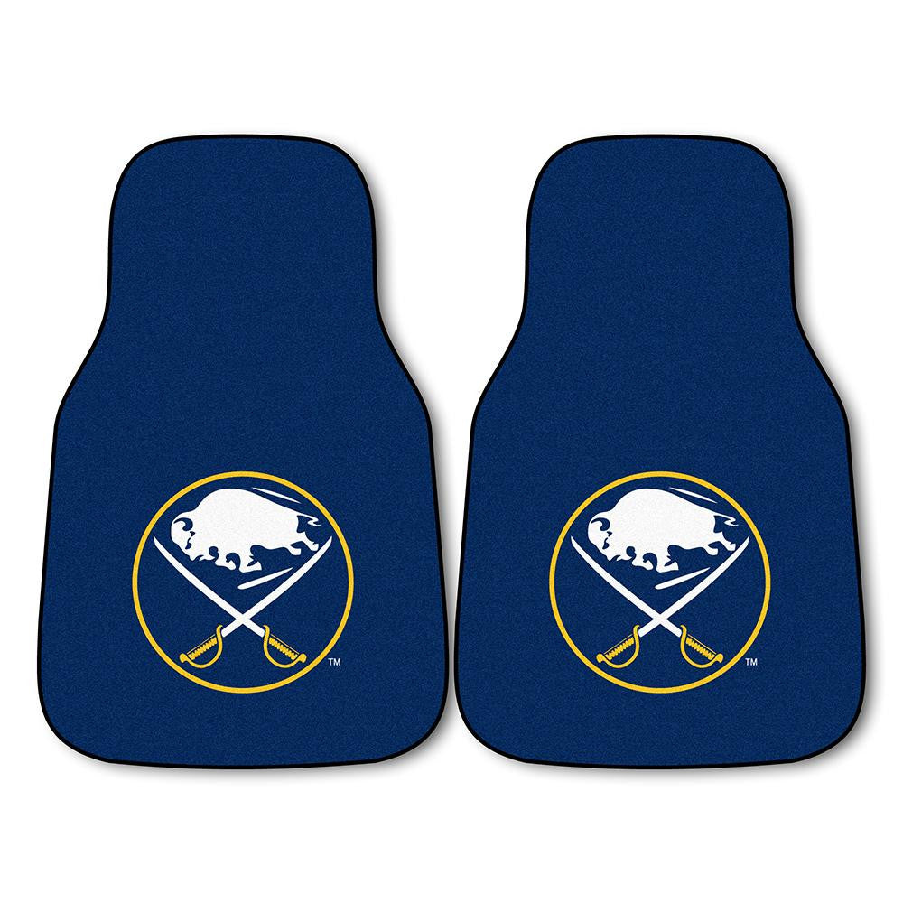 Buffalo Sabres NHL 2-Piece Printed Carpet Car Mats (18x27)