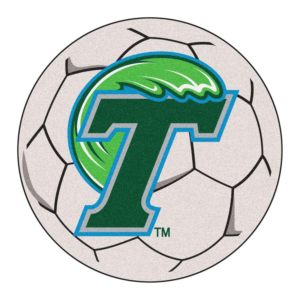 Tulane Green Wave NCAA Soccer Ball Round Floor Mat (29)