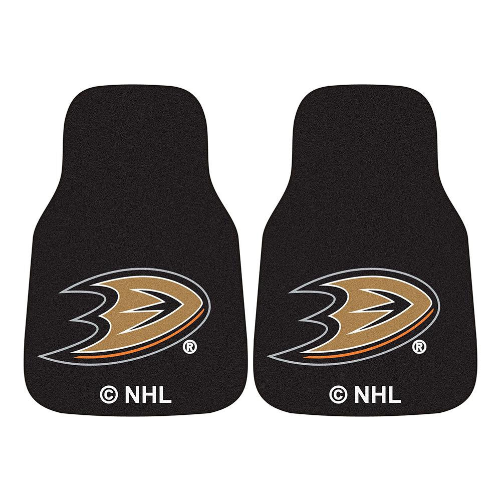 Anaheim Ducks NHL 2-Piece Printed Carpet Car Mats (18x27)